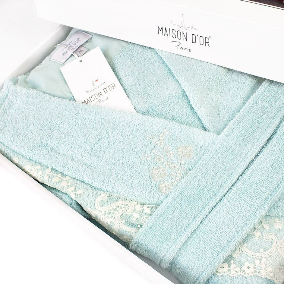 Банный халат Neria цвет: бирюзовый (S) Maison D'or