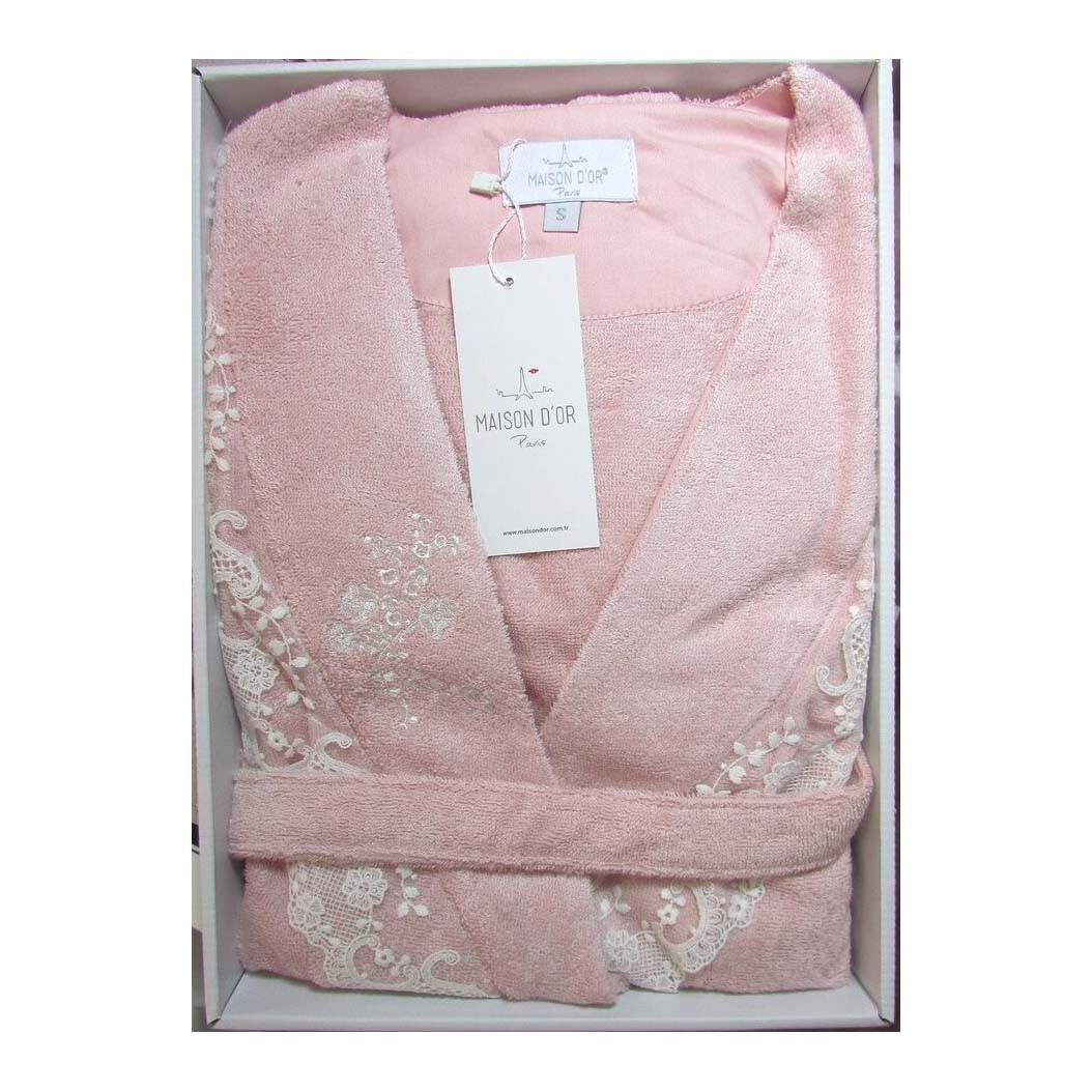 Банный халат Neria цвет: грязно-розовый (M)