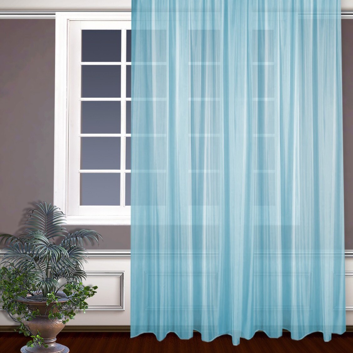 Классические шторы Shonda цвет: голубой ksl776319 - фото 1