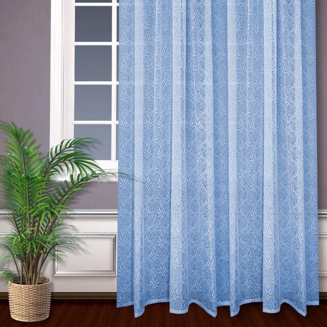 Классические шторы Jeanie цвет: голубой ksl776304 - фото 1
