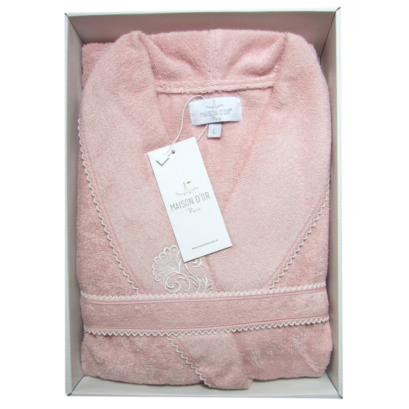 Банный халат Gloria цвет: грязно-розовый (L) Maison D'or
