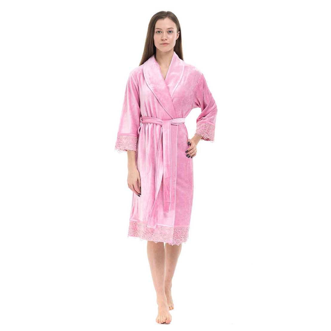 Банный халат Bettina цвет: розовый (2XL)