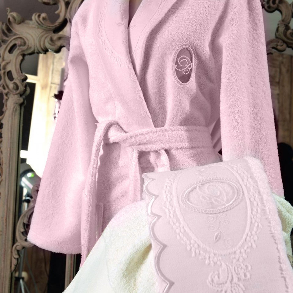 Банный халат Anjelica цвет: розовый (L)