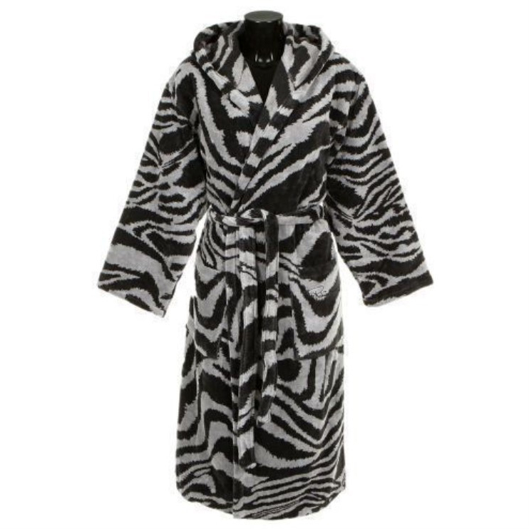 Банный халат Zebra цвет: черный (S-M)