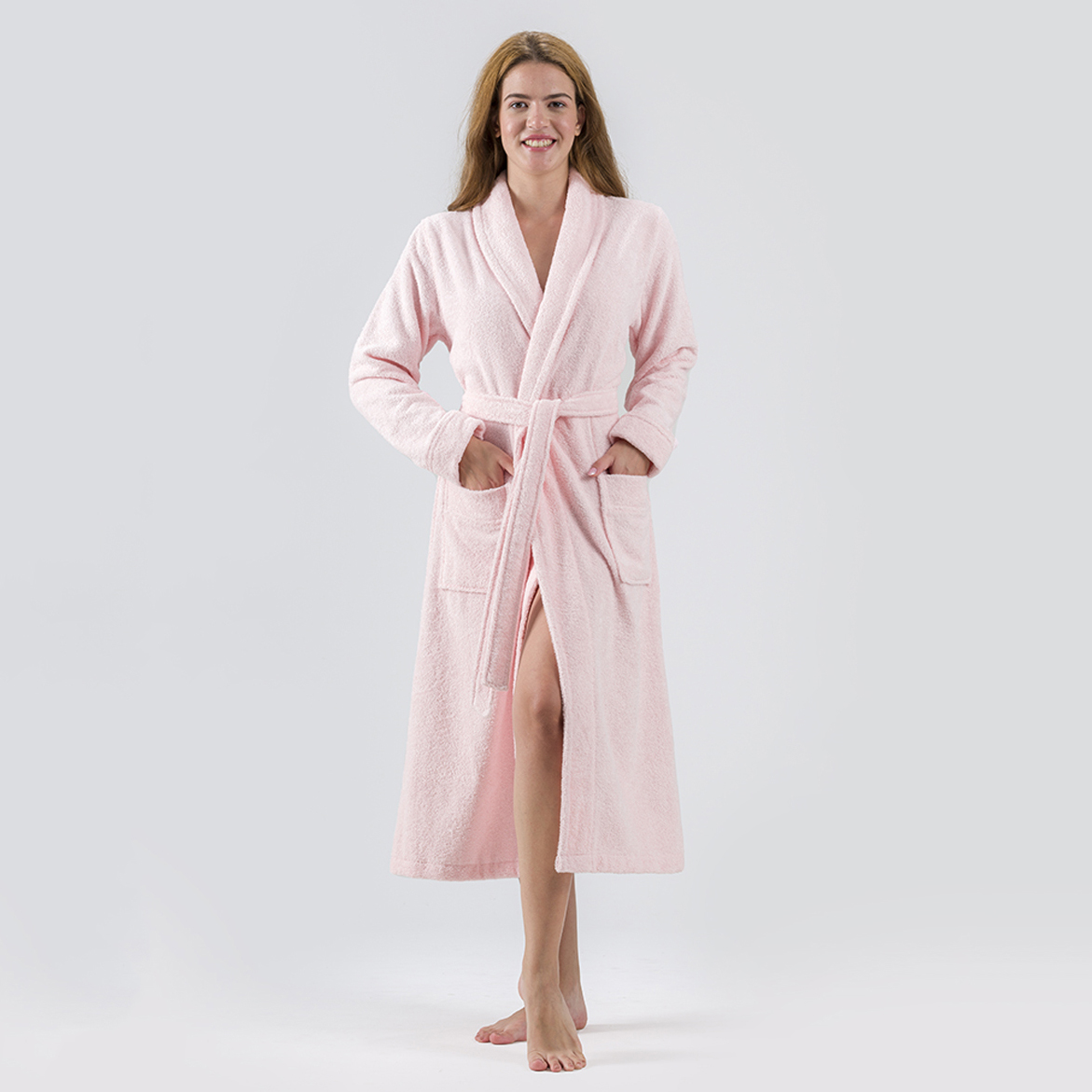 Банный халат Nora цвет: розовый (XL)