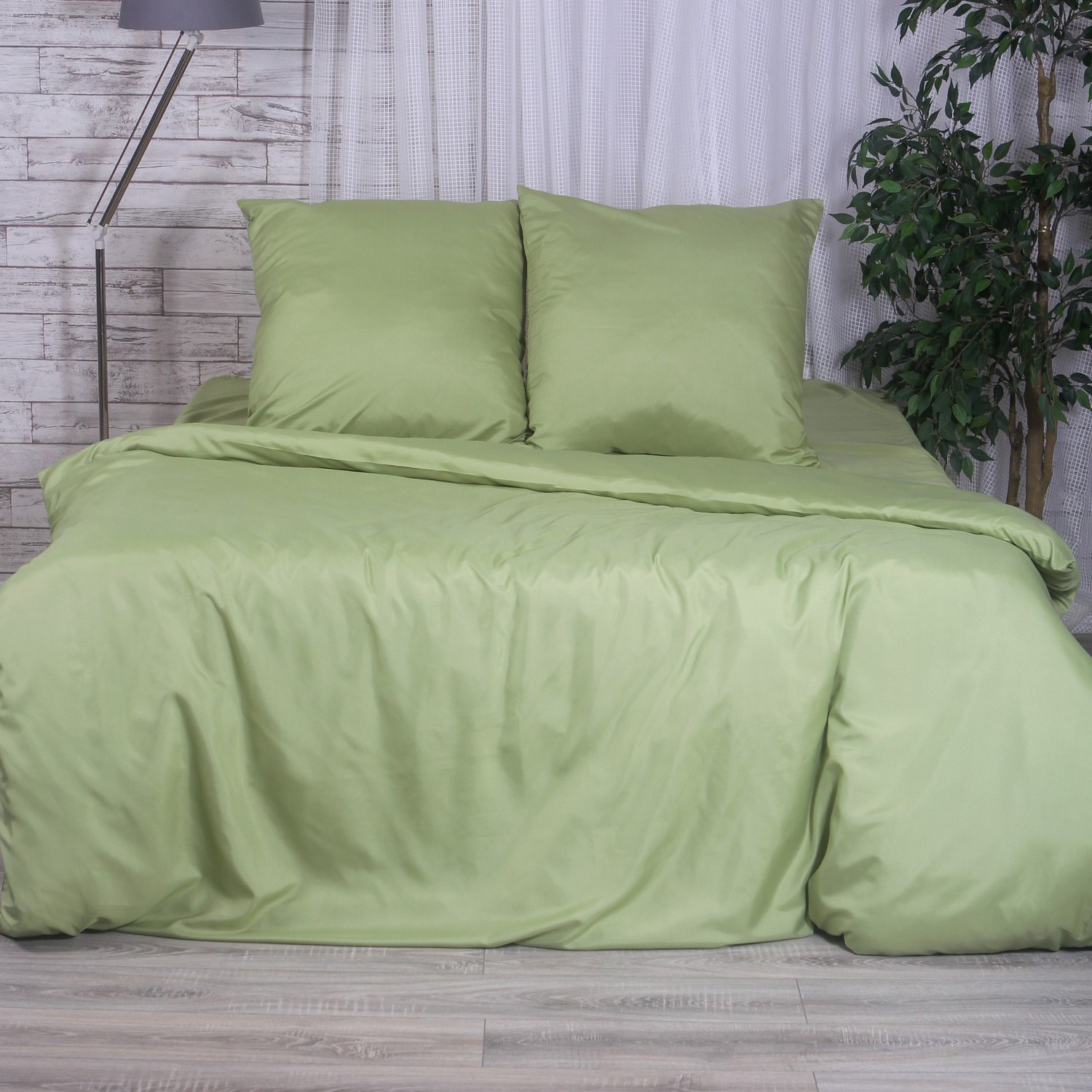 Постельное белье Modern цвет: зеленый (1,5 спал.), размер 50х70 (2 шт) ml906929 Постельное белье Modern цвет: зеленый (1,5 спал.) - фото 1