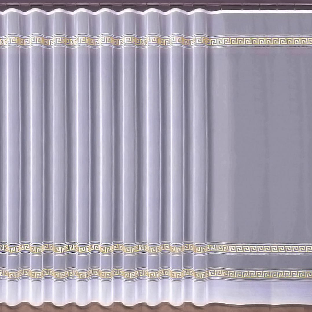 Классические шторы Рим цвет: белый (300х250 см - 1 шт), размер 300х250 см - 1 шт