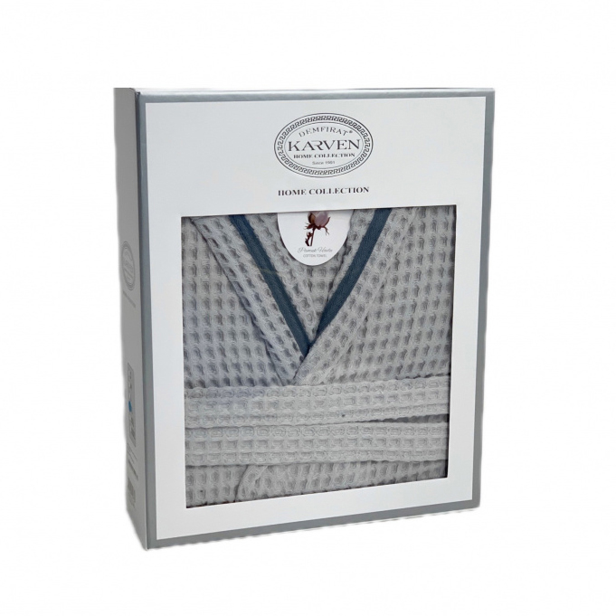 Банный халат Этери цвет: серый (XL)