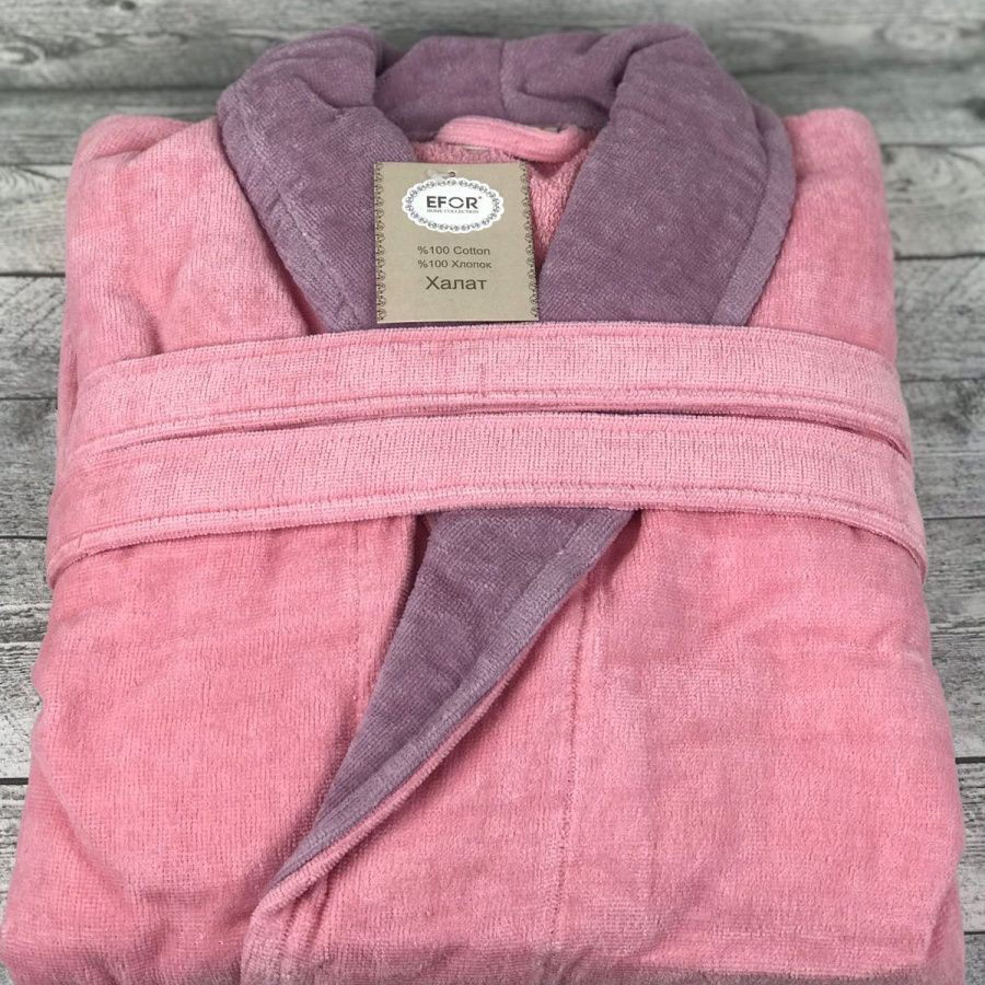 Банный халат Гелика цвет: розовый (3XL)