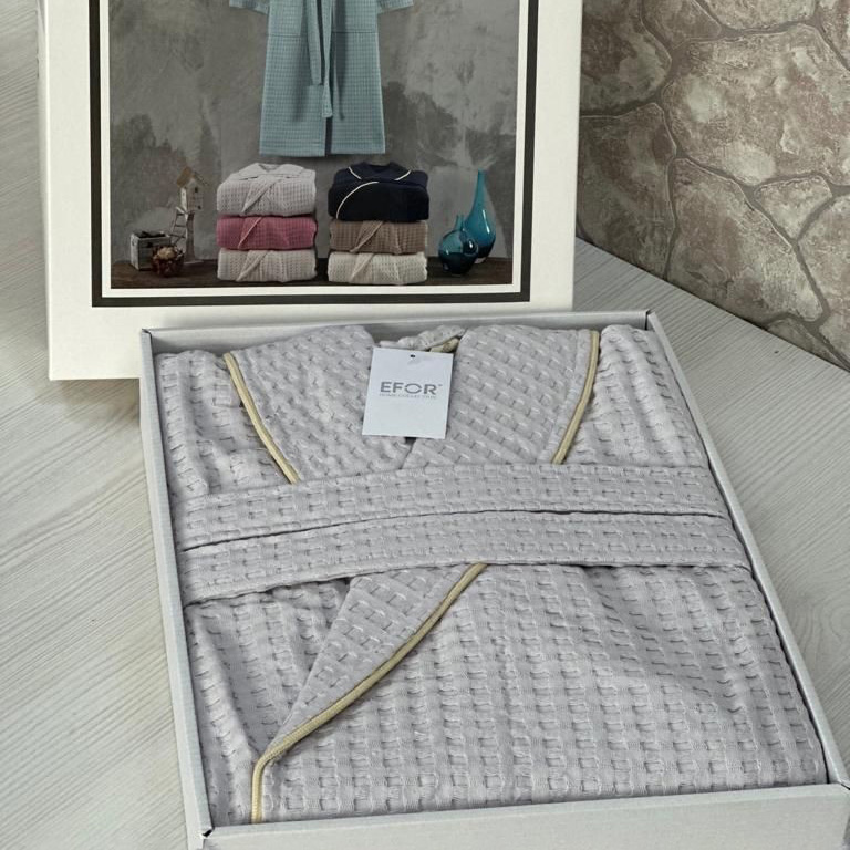 Банный халат Сантана цвет: серый (XL)
