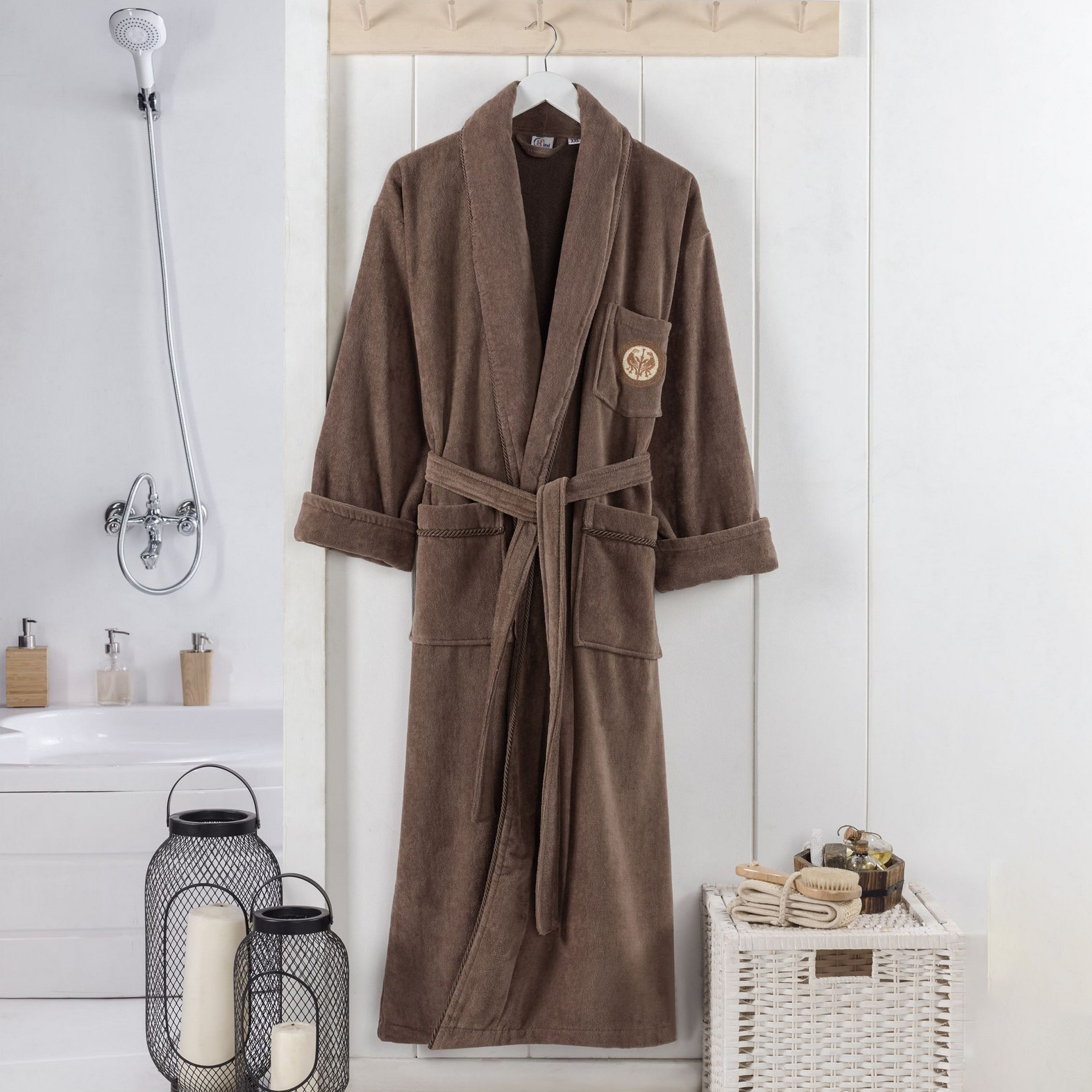Банный халат Bleda цвет: коричневый (XL)