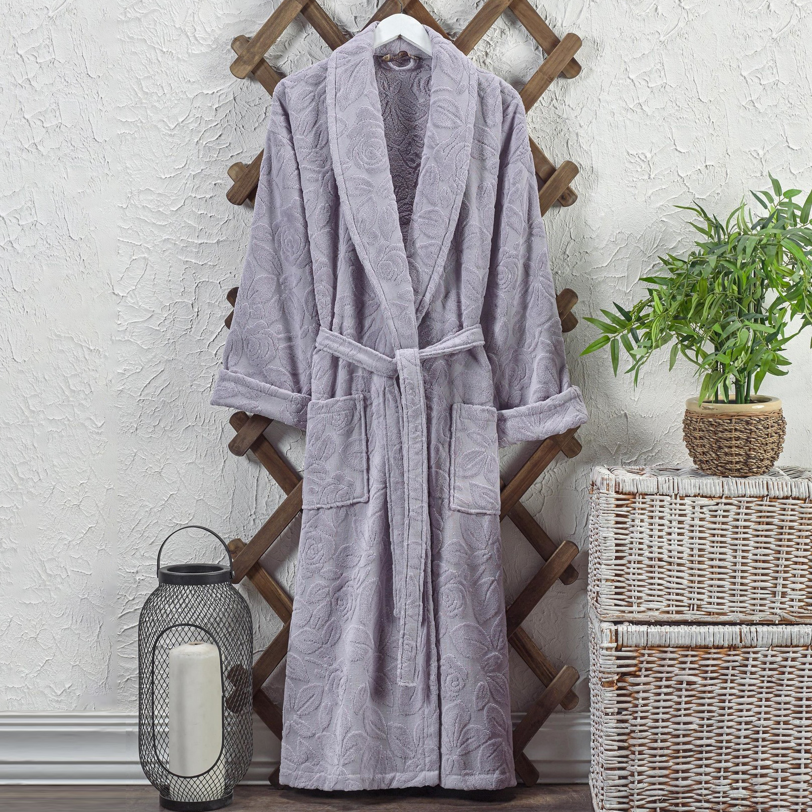 Банный халат Asiya цвет: фиолетовый (2XL)