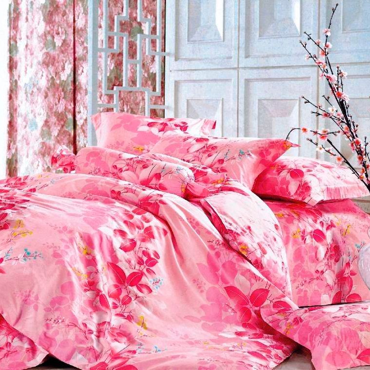 Постельное белье Hilda (1,5 спал.), размер 70х70 (2 шт), цвет розовый valt46445 Постельное белье Hilda (1,5 спал.) - фото 1