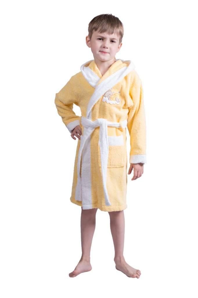Детский банный халат Bret Цвет: Жёлтый (4 года), размер 4 года lvl669620 Детский банный халат Bret Цвет: Жёлтый (4 года) - фото 1