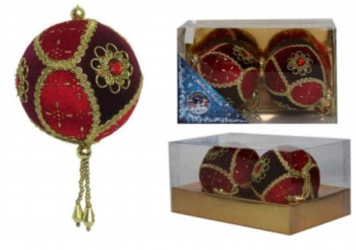 

{} Елочные шарики Juliette (8 см - 2 шт)