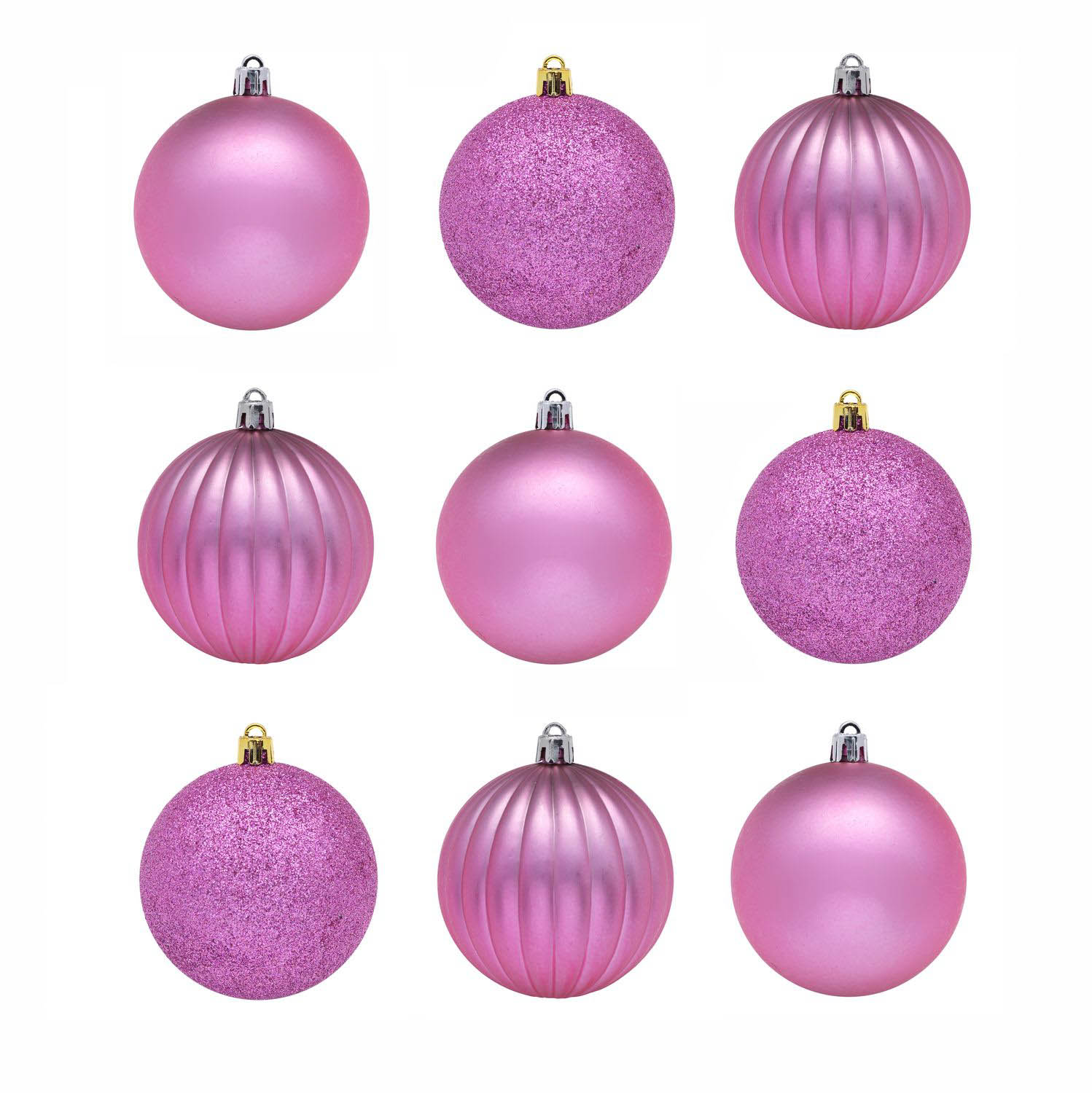 

{} Елочные шарики Cam Цвет: Розовый (6 см - 9 шт)