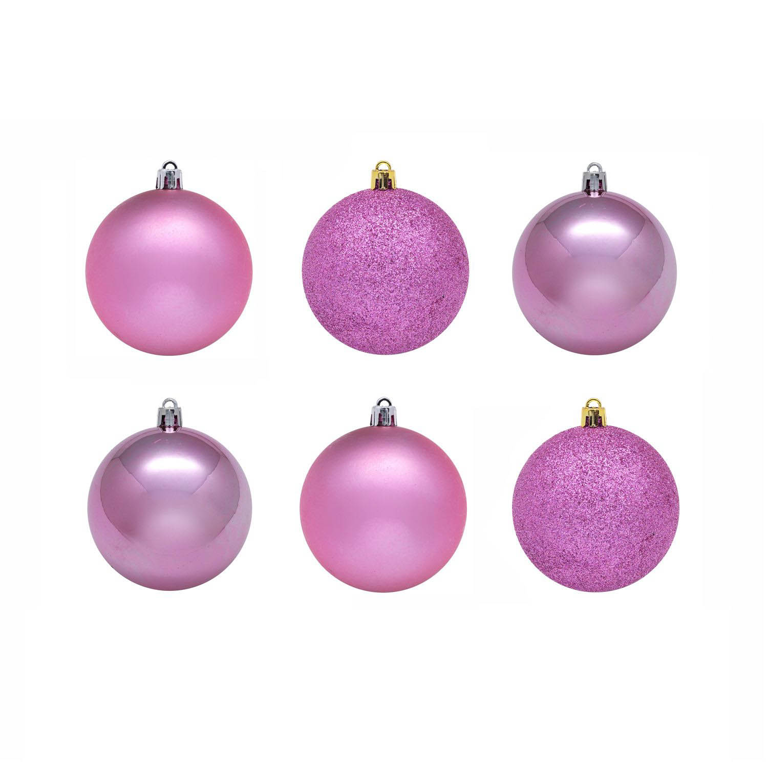Елочные шарики Deshawn Цвет: Розовый (8 см - 6 шт), размер 8 см - 6 шт snw225080 Елочные шарики Deshawn Цвет: Розовый (8 см - 6 шт) - фото 1