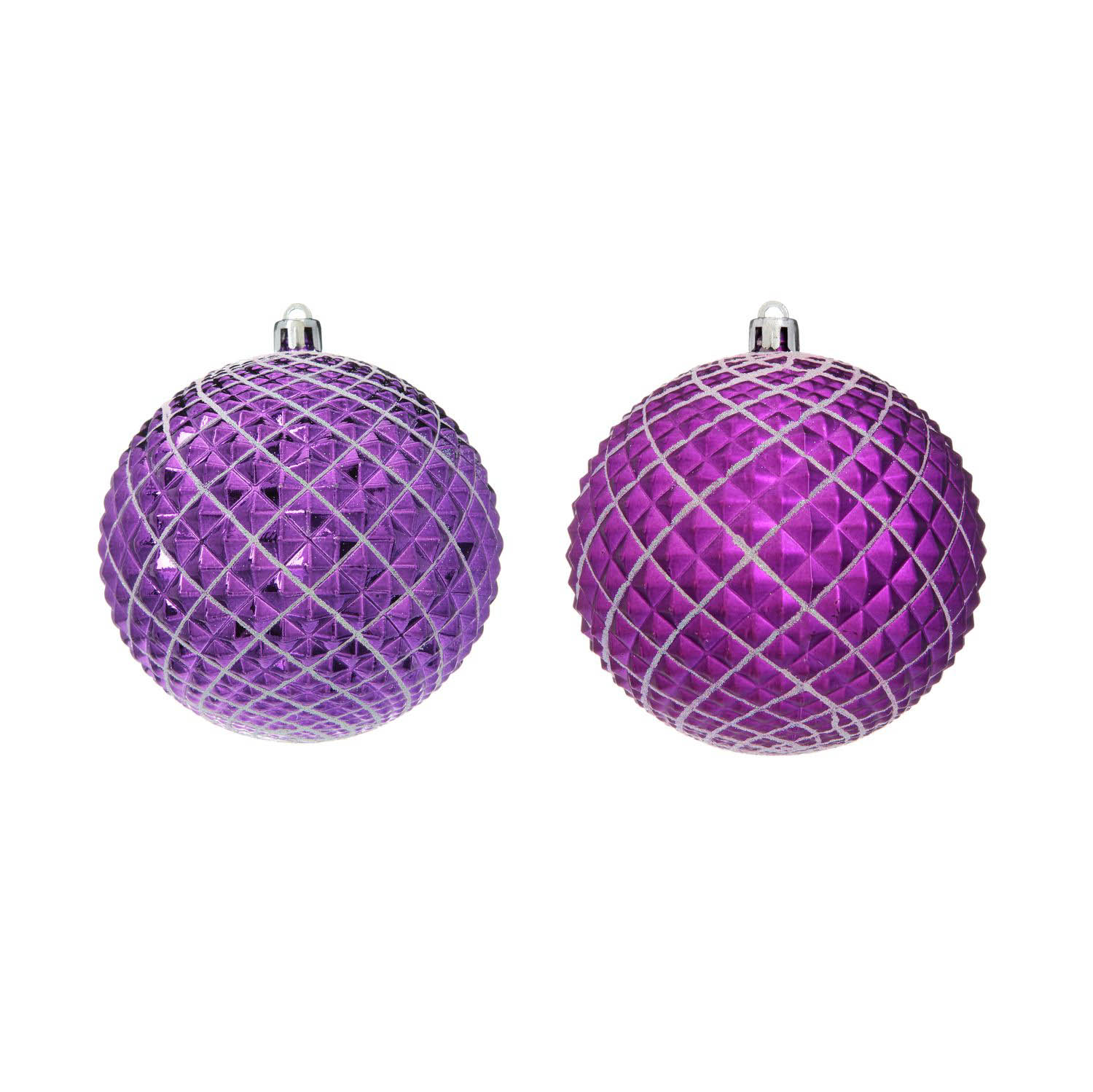 

{} Елочные шарики Jami Цвет: Фиолетовый (10 см - 2 шт)