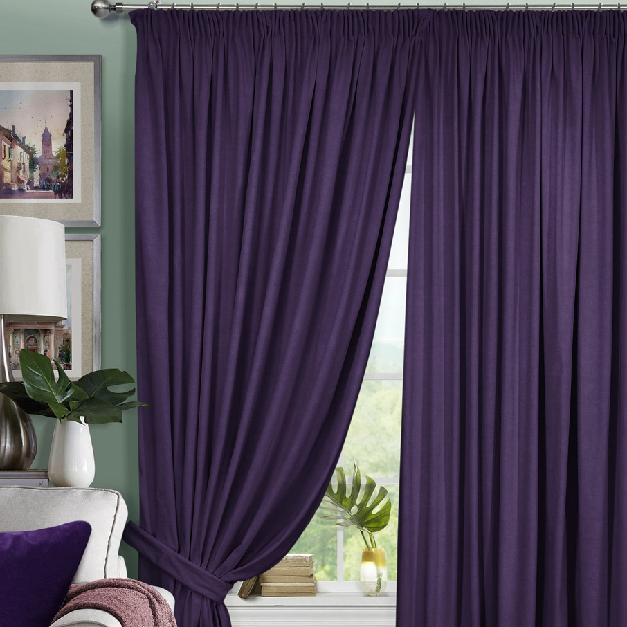 Классические шторы Beauty, размер {}{}, цвет фиолетовый ka457347 - фото 1