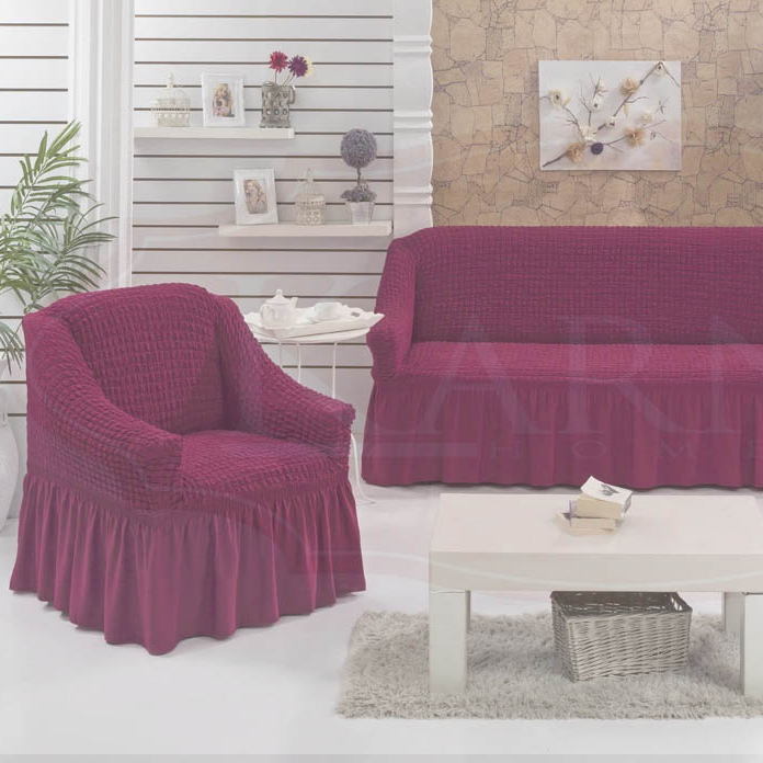 Чехлы для мебели и подушек BULSAN Набор чехлов для дивана Bulsan цвет: фуксия