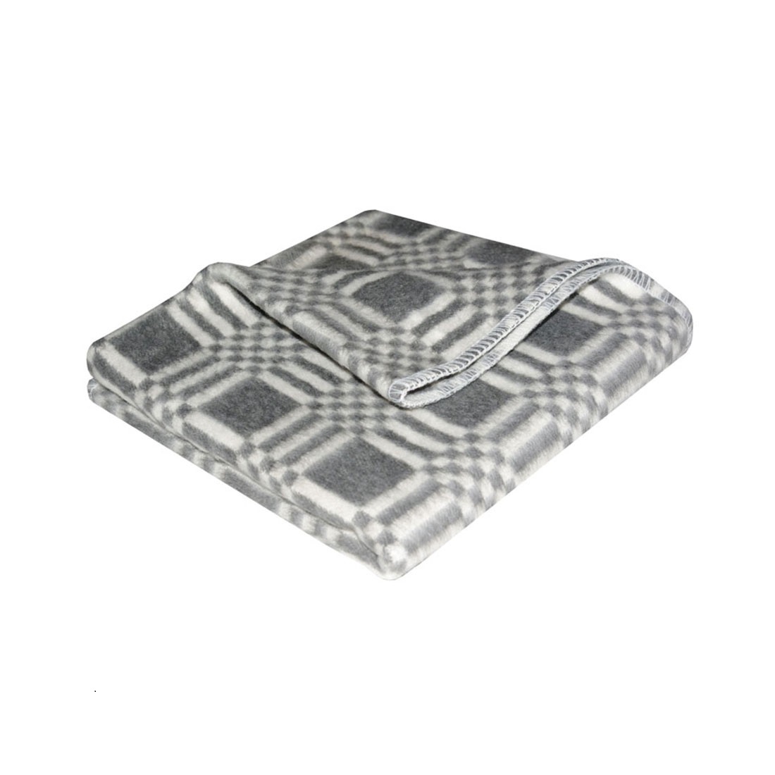 Детское одеяло Клетка цвет: серый теплое (100х140 см)