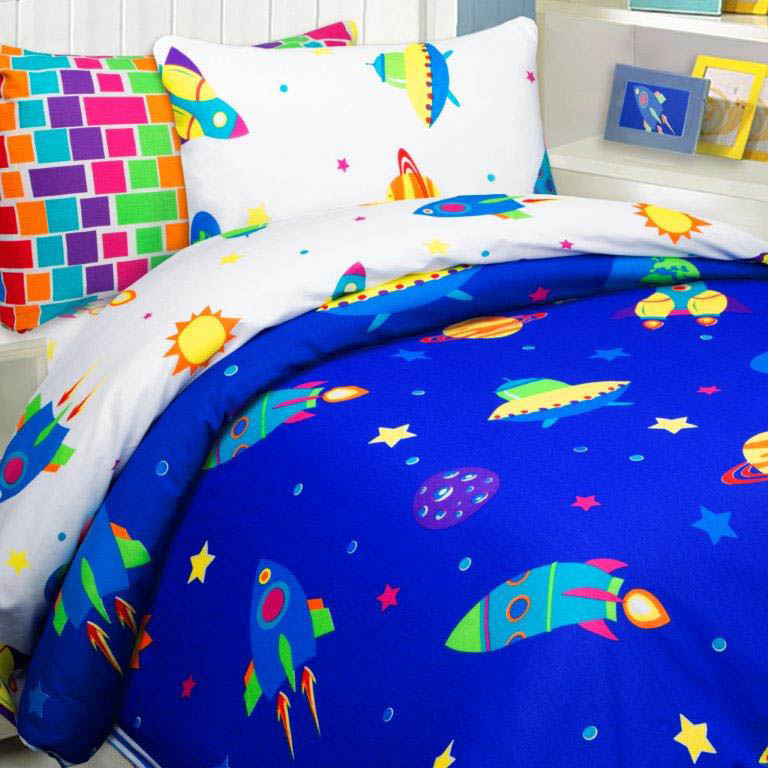 Покрывала, подушки, одеяла Mona Liza, Детское одеяло Kosmos (140х205 см), Россия, Бязь  - Купить