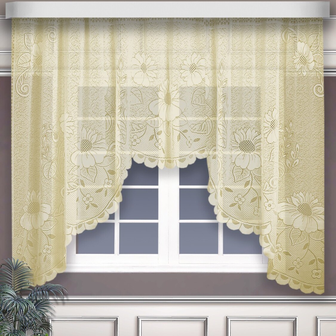 Классические шторы Wilfreda цвет: кремовый ksl776289 - фото 1