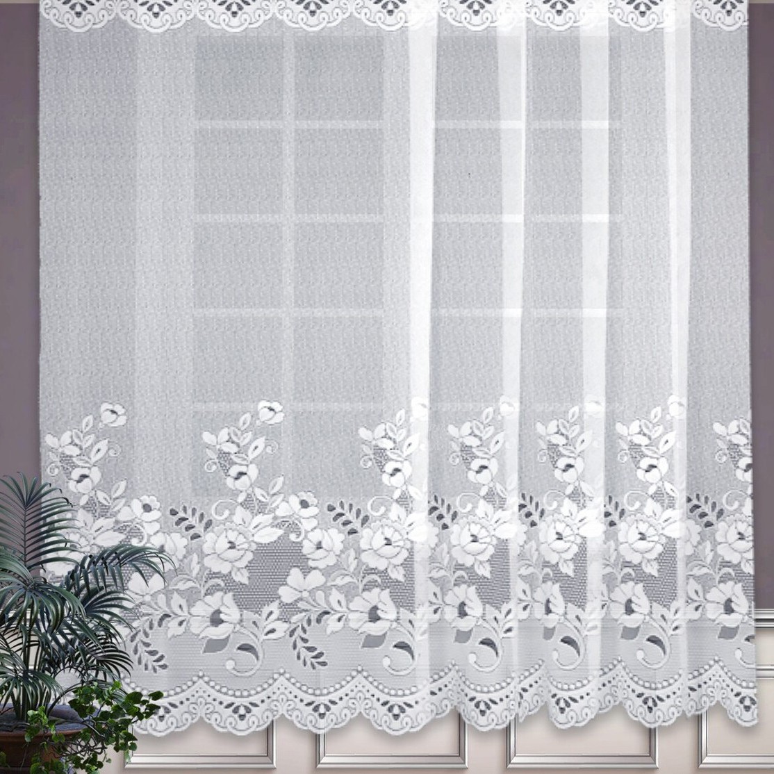 Шторы КаСЛ Классические шторы Kacie цвет: белый (300х230 см - 1 шт)