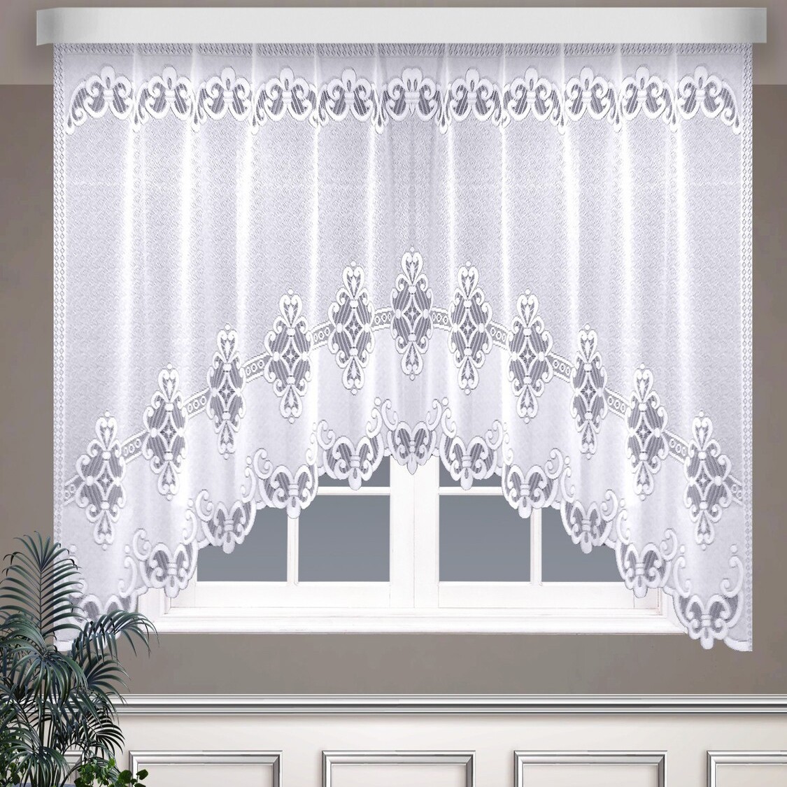 Классические шторы Deanna цвет: белый ksl776370 - фото 1
