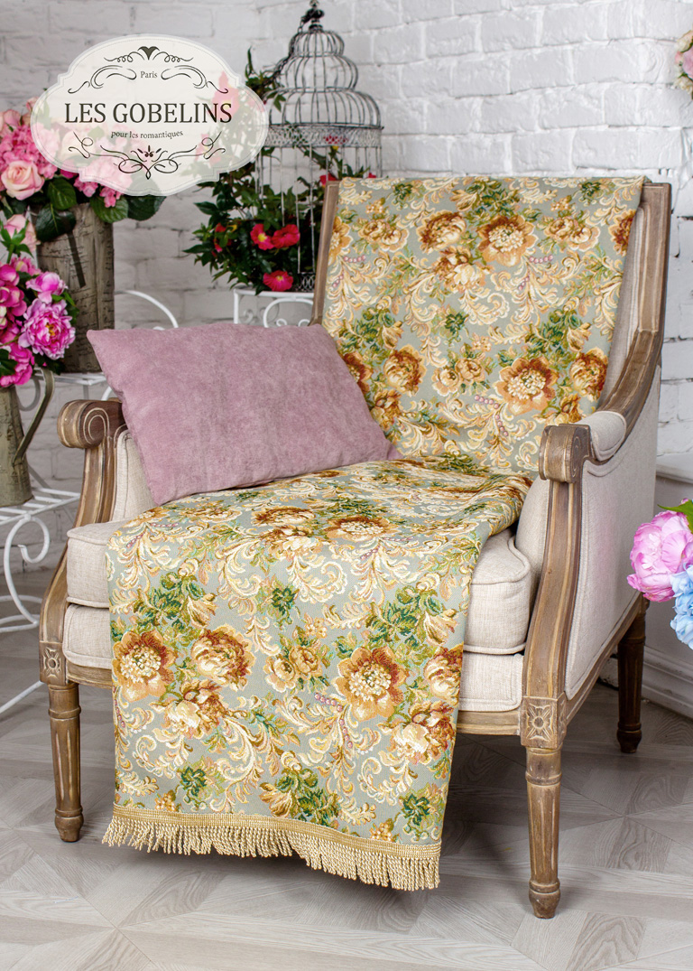 Накидка на кресло Catherine (90х160 см), размер 90х160 см, цвет зеленый lns249695 Накидка на кресло Catherine (90х160 см) - фото 1
