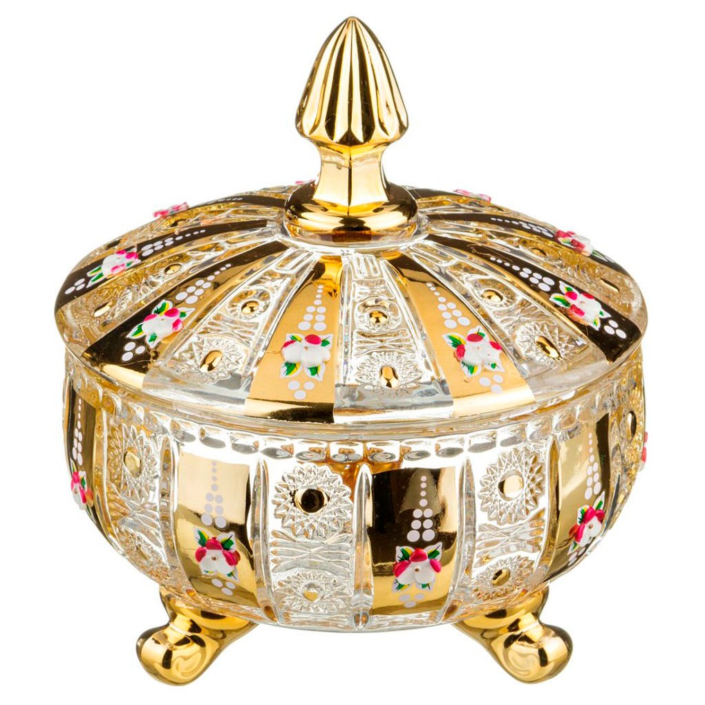 Конфетница Gold glass (21 см)