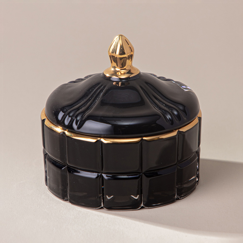 Шкатулка Lovely black (11х11х10 см), размер 11х11х10 см