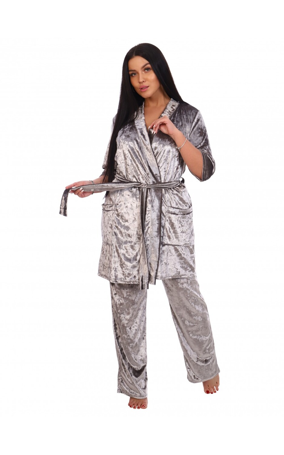 Домашний костюм Лазали цвет: серый (60) ТМ Lovetex.Store lts812880
