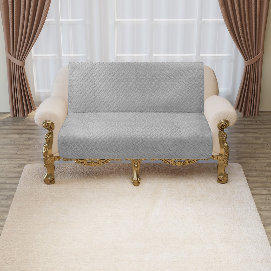 Дивандек на диван Velari (180х210 см), размер Без наволочек