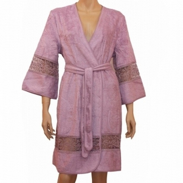 Банный халат Evelyn цвет: фиолетовый (S)