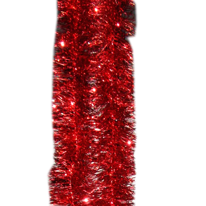 

{} Мишура одноцветная Цвет: Красный (10х200 см)