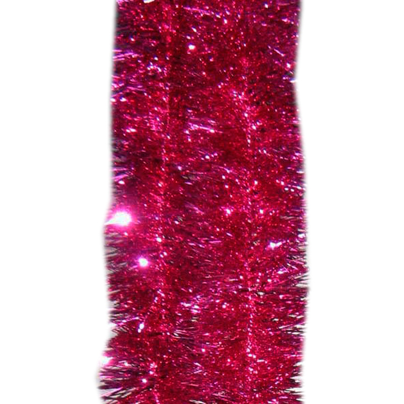 

{} Мишура одноцветная Цвет: Розовый (10х200 см)