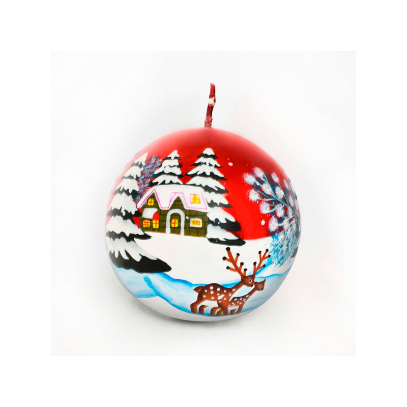 

{} Свеча Шар Зимний Лес (7х7 см)