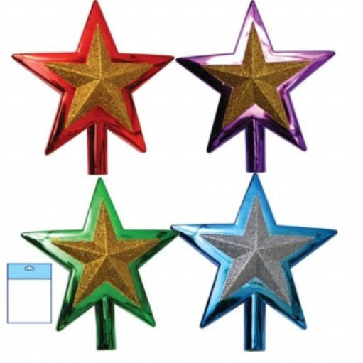 Наконечник Звезда Цвет: В Ассортименте (18 см), размер 25 см snw224481 Наконечник Звезда Цвет: В Ассортименте (18 см) - фото 1