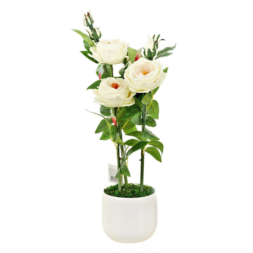 Искуственный цветок Роза Кустовая (15х60 см) ENS GROUP nsg265084