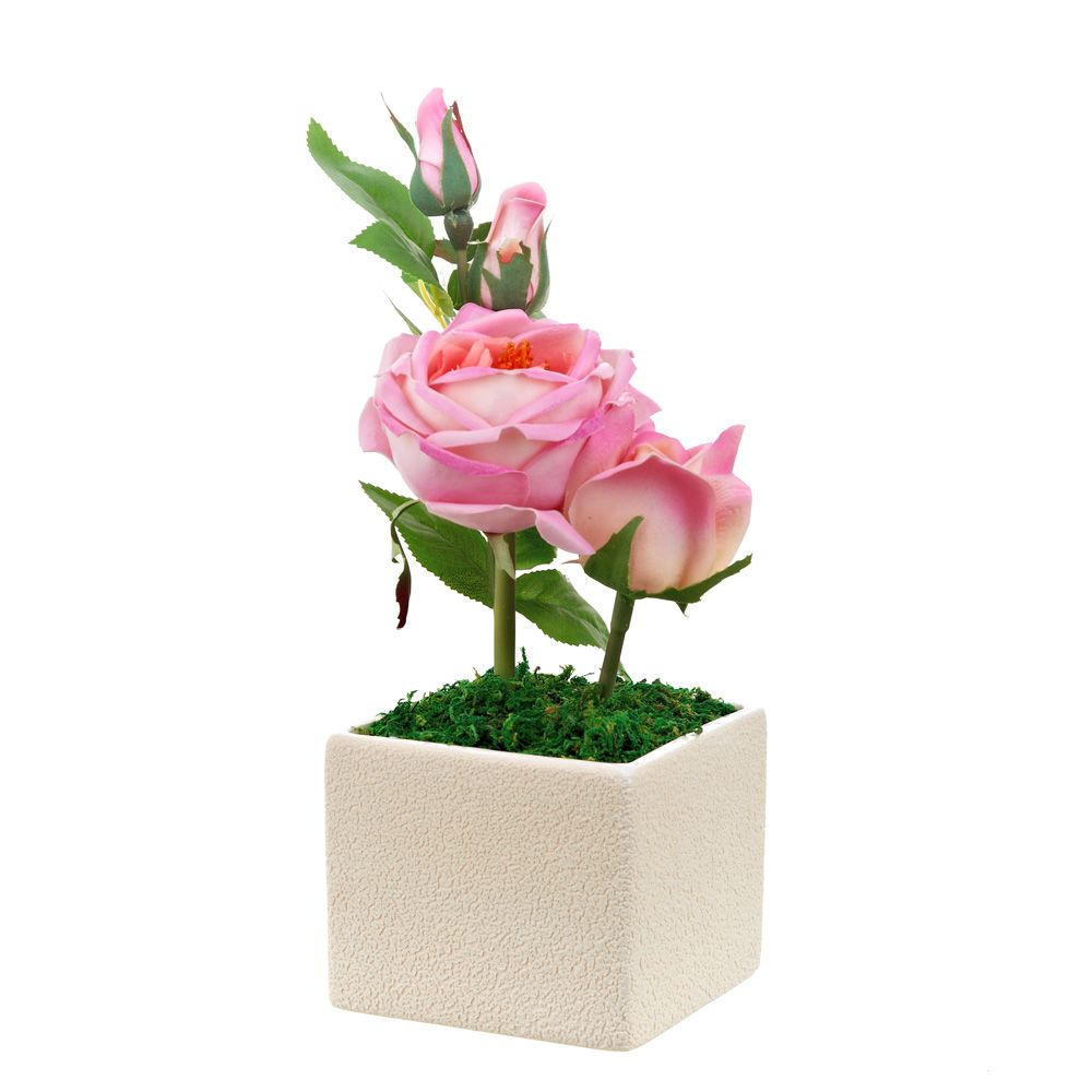 Искуственный цветок Нежные Розы (12х12х32 см) ENS GROUP nsg265089