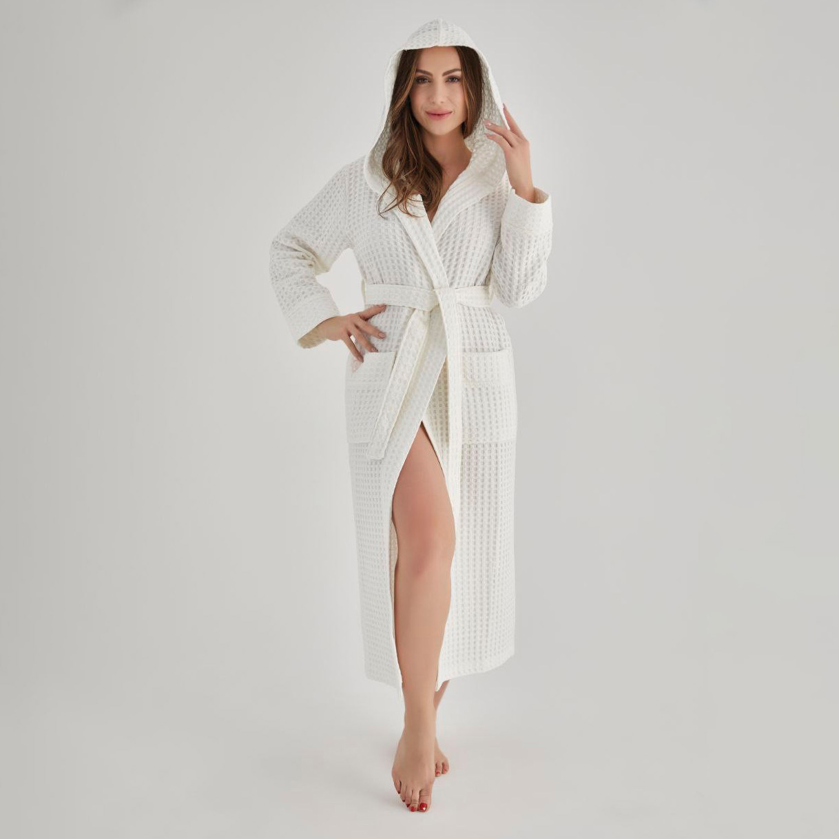 Банный халат Jennifer цвет: кремовый (L-XL) Nusa