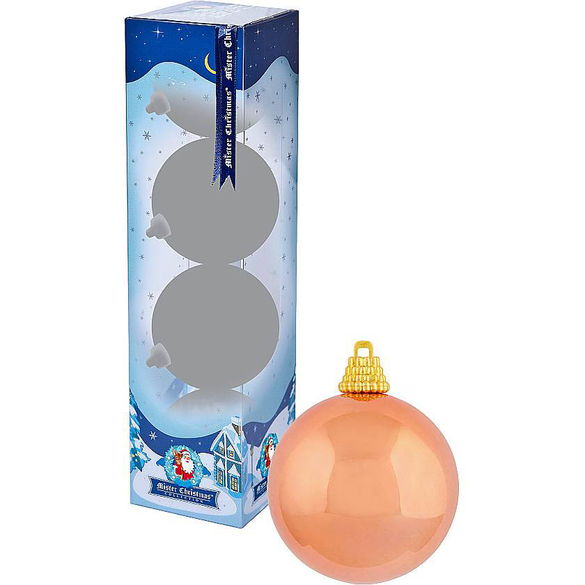 

{} Набор шаров Christmas Time Цвет: Бронзовый глянцевый (7 см - 4 шт)