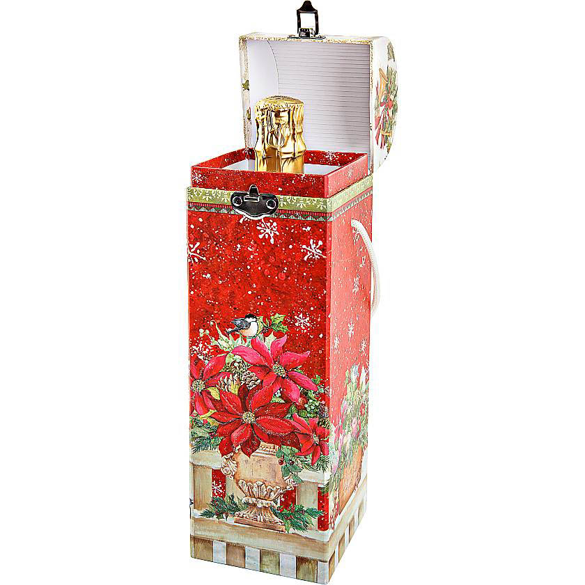 

{} Упаковка для бутылки Christmas Time (9х9х33 см)