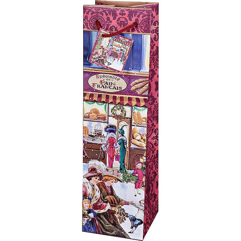 

{} Пакет для бутылки Christmas Time (10х10х35 см)