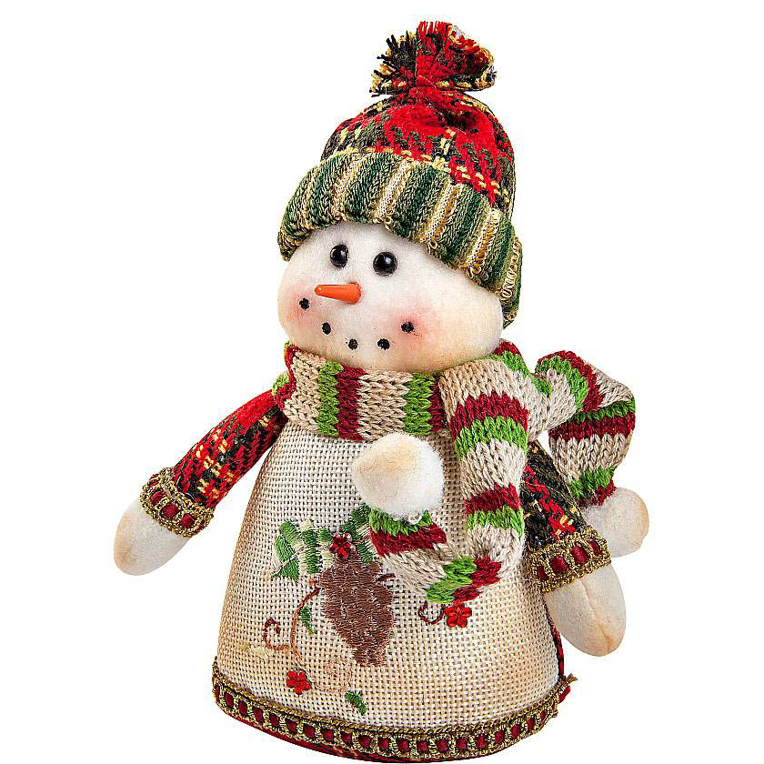 

{} Мягкая игрушка Снеговик (17 см)