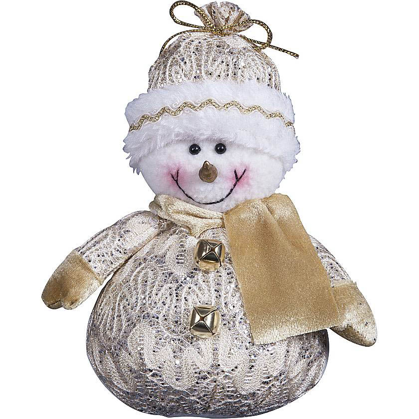 

{} Мягкая игрушка Снеговик (18 см)