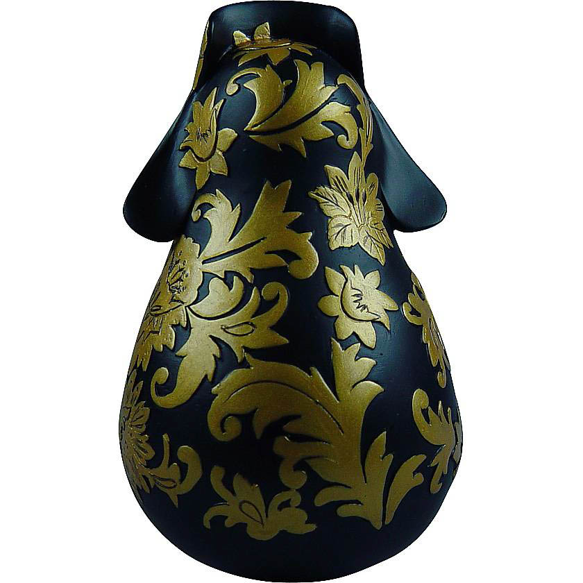 

{} Неваляшка Дед Мороз Хохлома Цвет: Черный, Золотой (11 см)