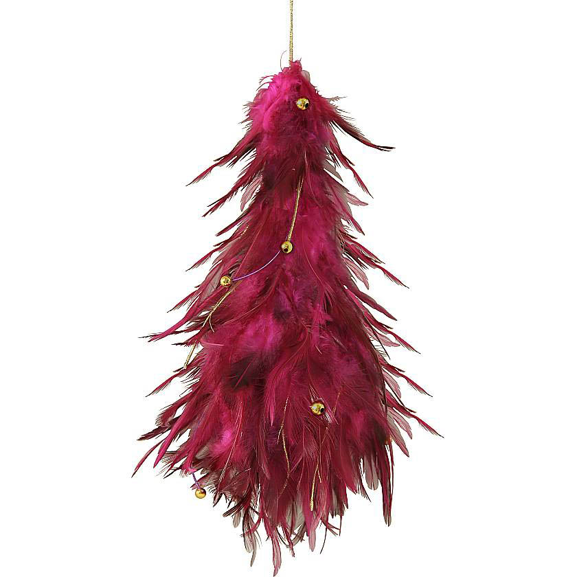 

{} Украшение Plumage Цвет: Бордовый (23 см)