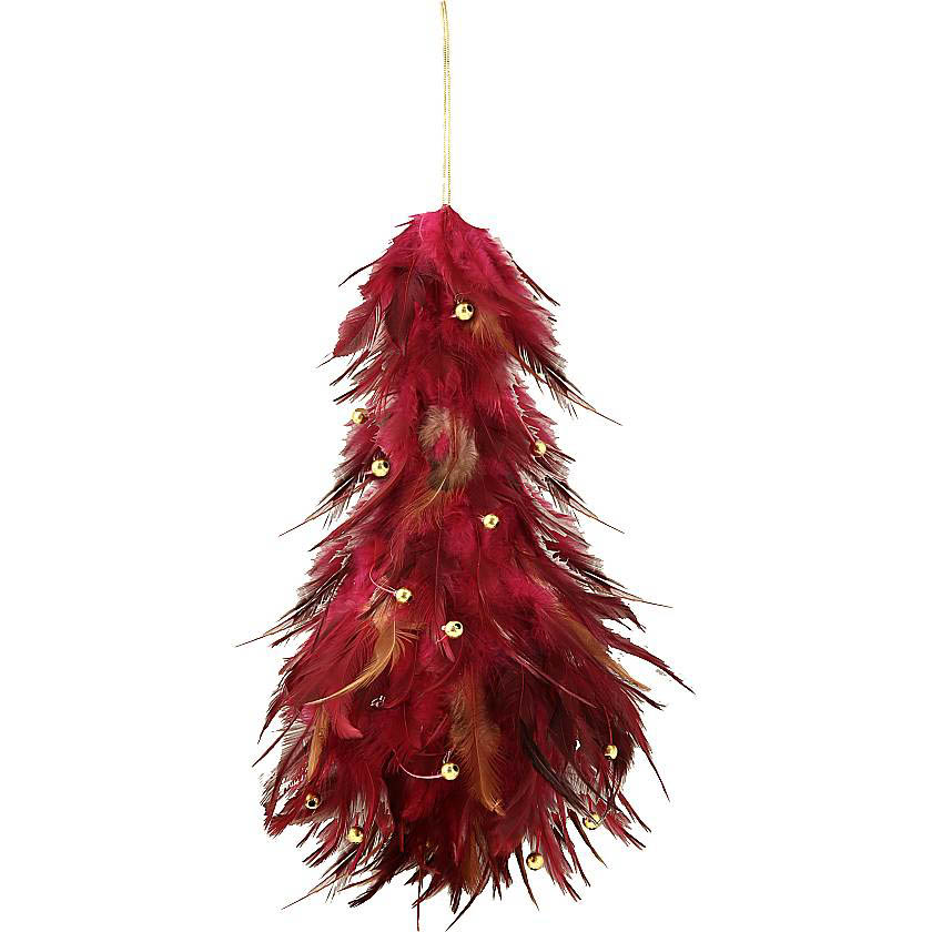 

{} Украшение Plumage Цвет: Бордовый (23 см)